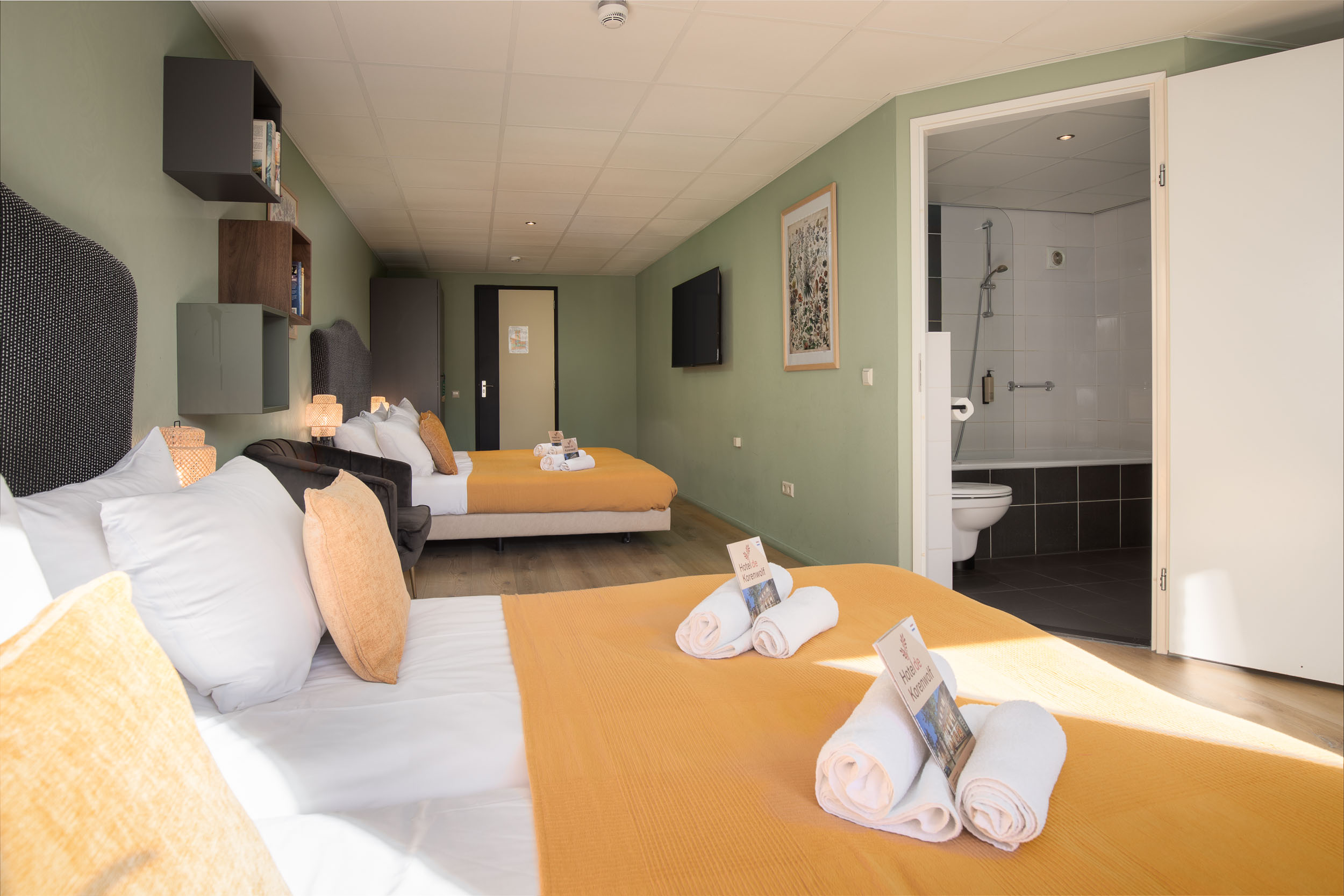 Eenpersoonskamer Hotel de Korenwolf